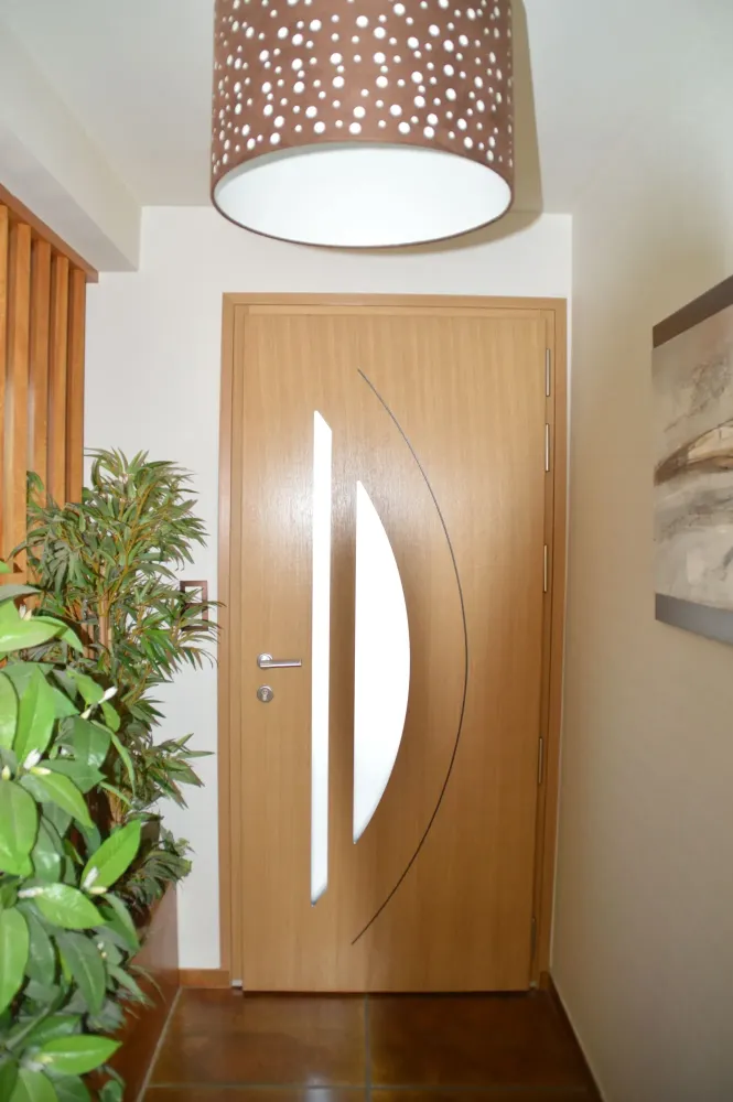 Porte d'entrée bois